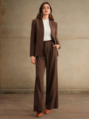 Isabella Vintage Retro Thick Woolen Sophisticated Blazer
