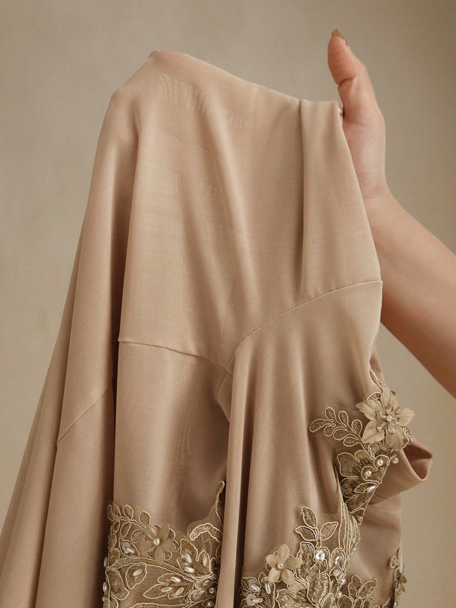 Isabella Sheer Rhinestone Decor Turtleneck Women Top